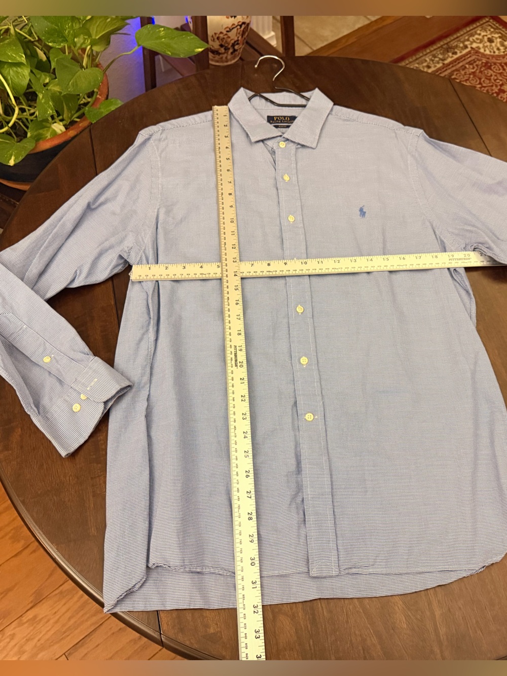 Ralph Lauren Light Blue Pinpoint Oxford Button-Down Shirt